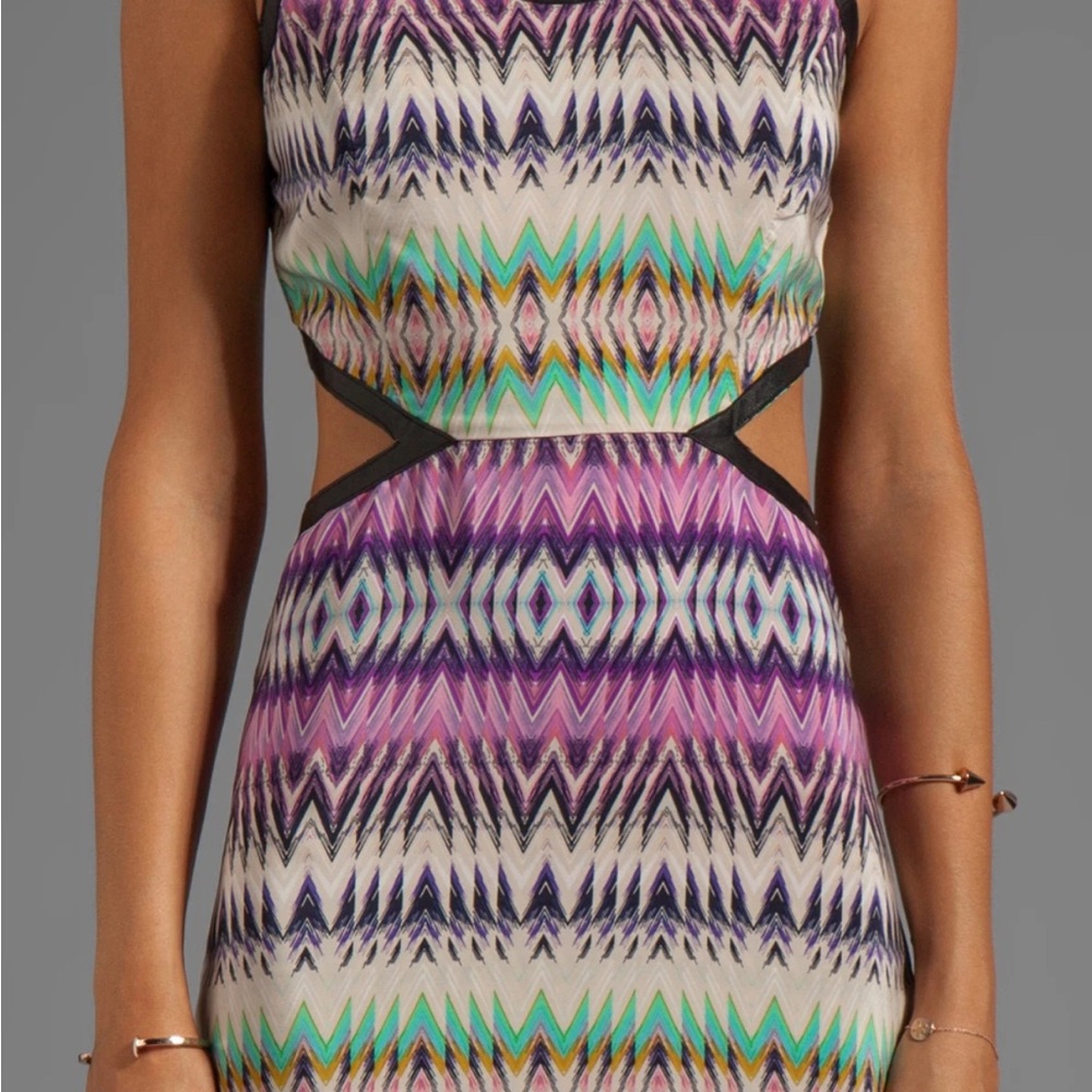 Parker Multicolor Zigzag Dress